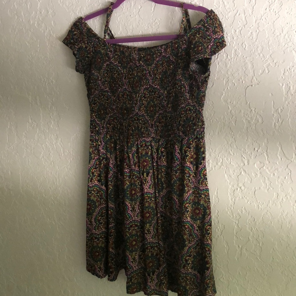 Super flirty psychedelic skater dress!